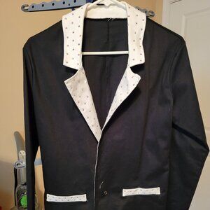Black and White 3 piece dance suit.